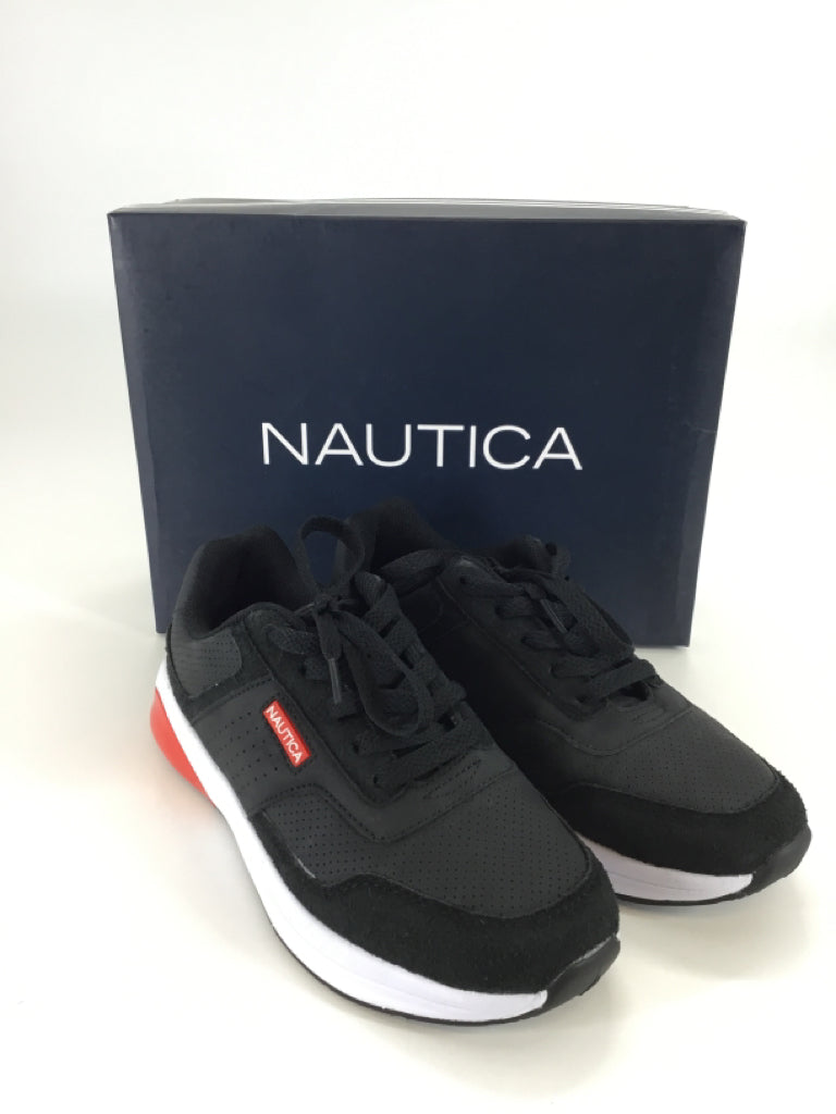 Nautica Child Size 3 Youth Black Sneakers