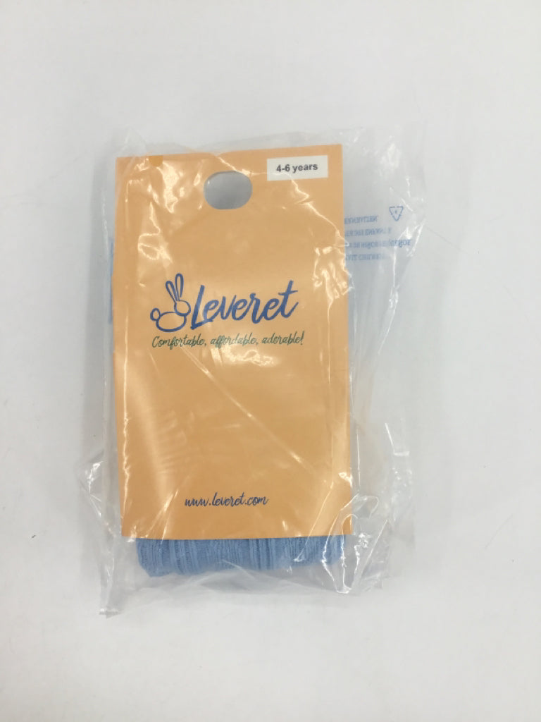 Leveret Child Size 4 Blue Tights - girls
