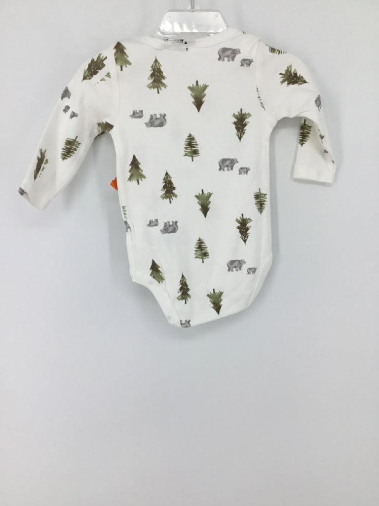 Tres Beau et Belle Child Size 3-6 Months White Onesie