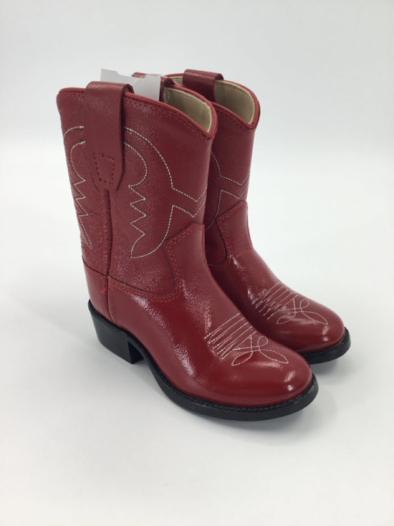 Old West Child Size 5.5 Toddler Red Boots