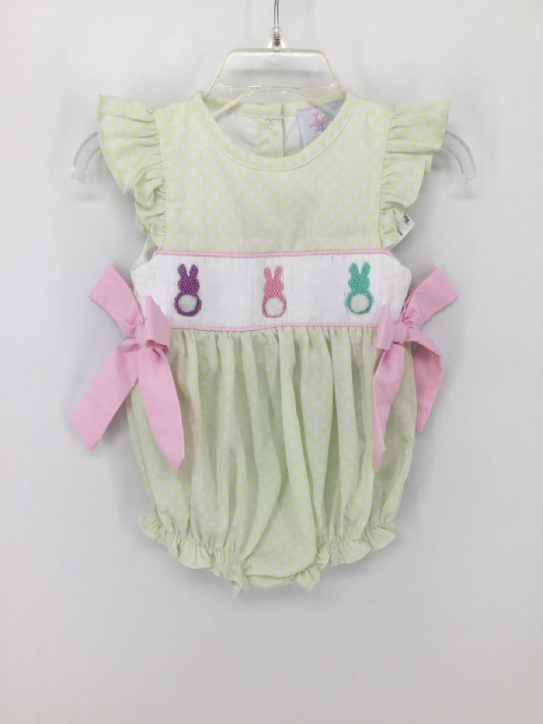 Lillie & Lilah Child Size 3 Months Yellow Easter Outfit