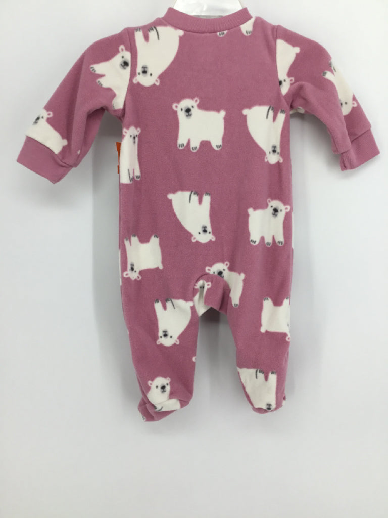 Carter's Child Size 3 Months Purple Sleepers