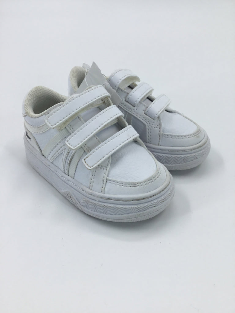 Lacoste Child Size 4.5 Toddler White Sneakers
