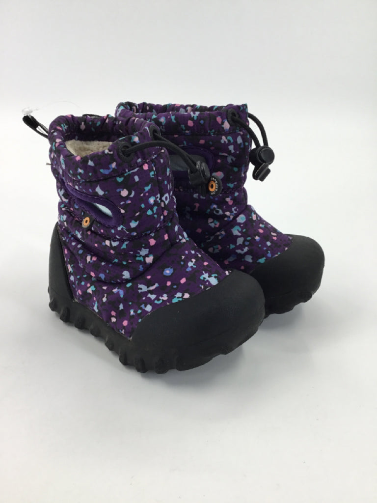 Bogs Child Size 7 Toddler Purple Rain/Snow Boots