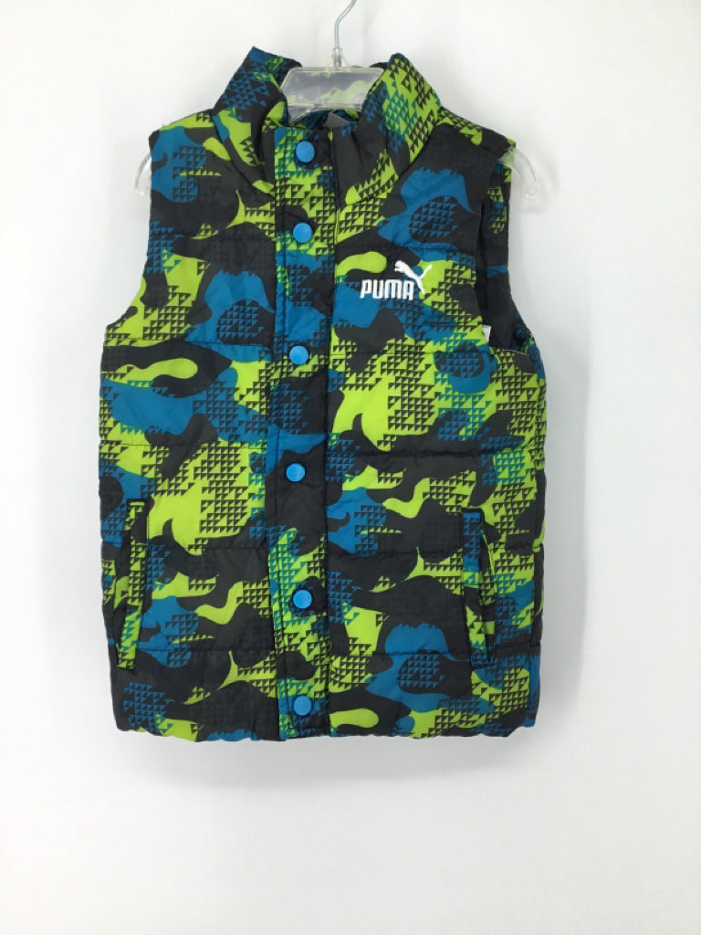 Puma Child Size 6 Blue Print Outerwear - boys