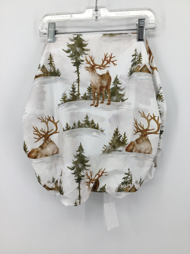 Gilquen Baby White Print Bassinet/Cradle Sheet