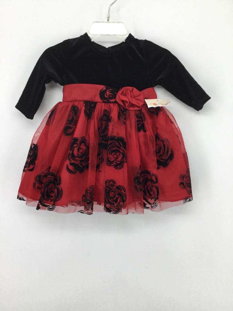 Mia & Mimi Child Size 6-9 Months Red Dress - girls
