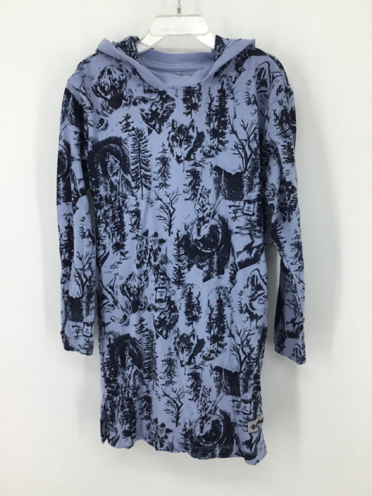 Columbia Child Size 7 Blue Print Dress - girls