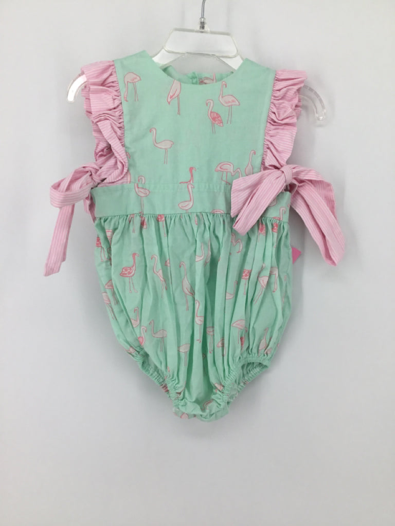 James & Lottie Child Size 6 Months Green Outfit - girls