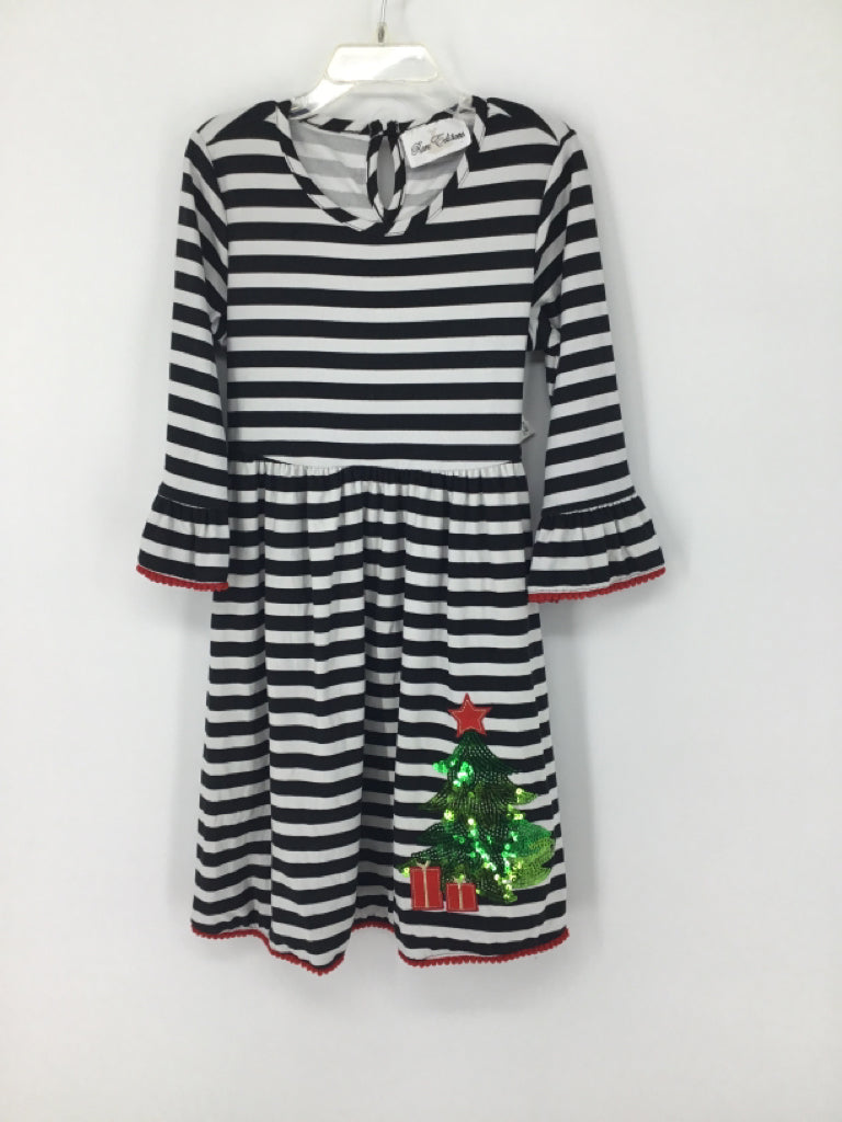 Rare Editions Child Size 7 Black Christmas Dress