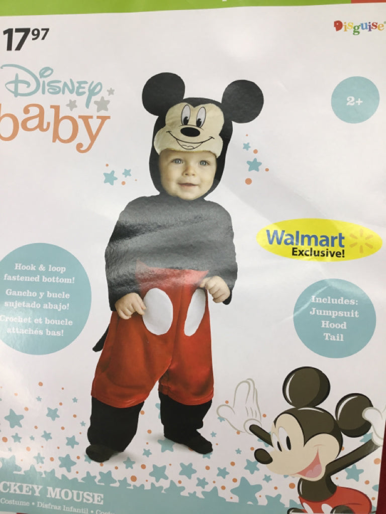 Disney Child Size 2 Red Mickey Mouse Halloween Costume