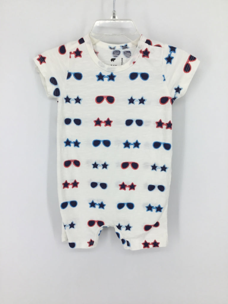 Monica + Andy Child Size 3-6 Months Emerald Stars & Stripes Outfit