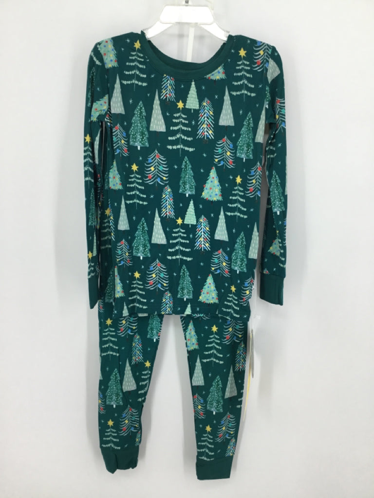 Little Sleepies Child Size 5 Green Christmas Pajamas
