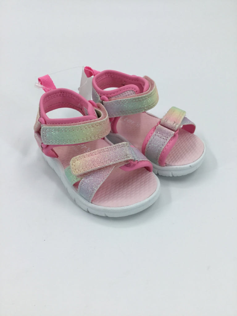 Carter's Child Size 3 Toddler Multi-Color Sandals/Flip Flops
