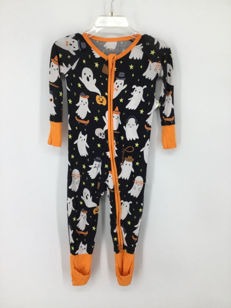 Little Sleepies Child Size 6-12 Months Lavender Halloween