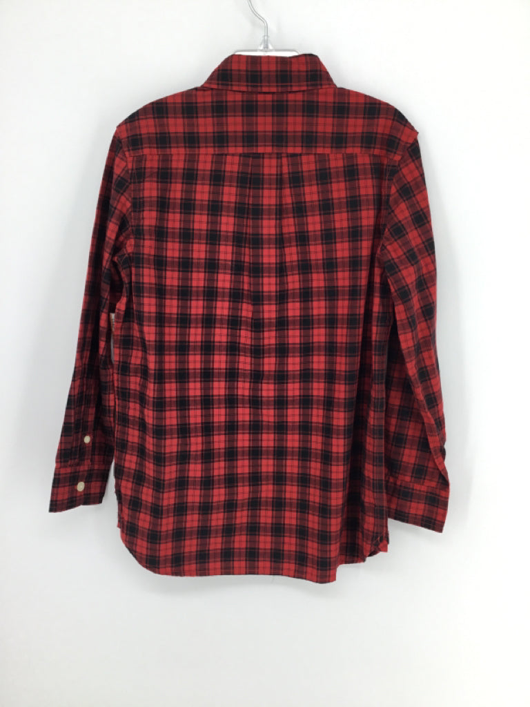 Gap Kids Child Size 6 Red Plaid Shirt - boys