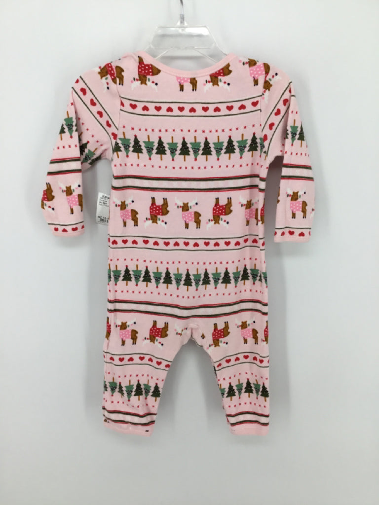 Old Navy Child Size 12-18 Months Pink Christmas Outfit