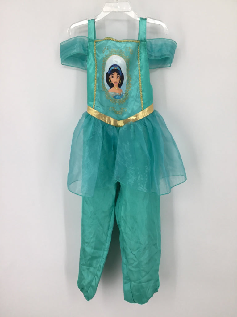 H & M Disney Jasmine Child Size 5 Teal Dress-Up