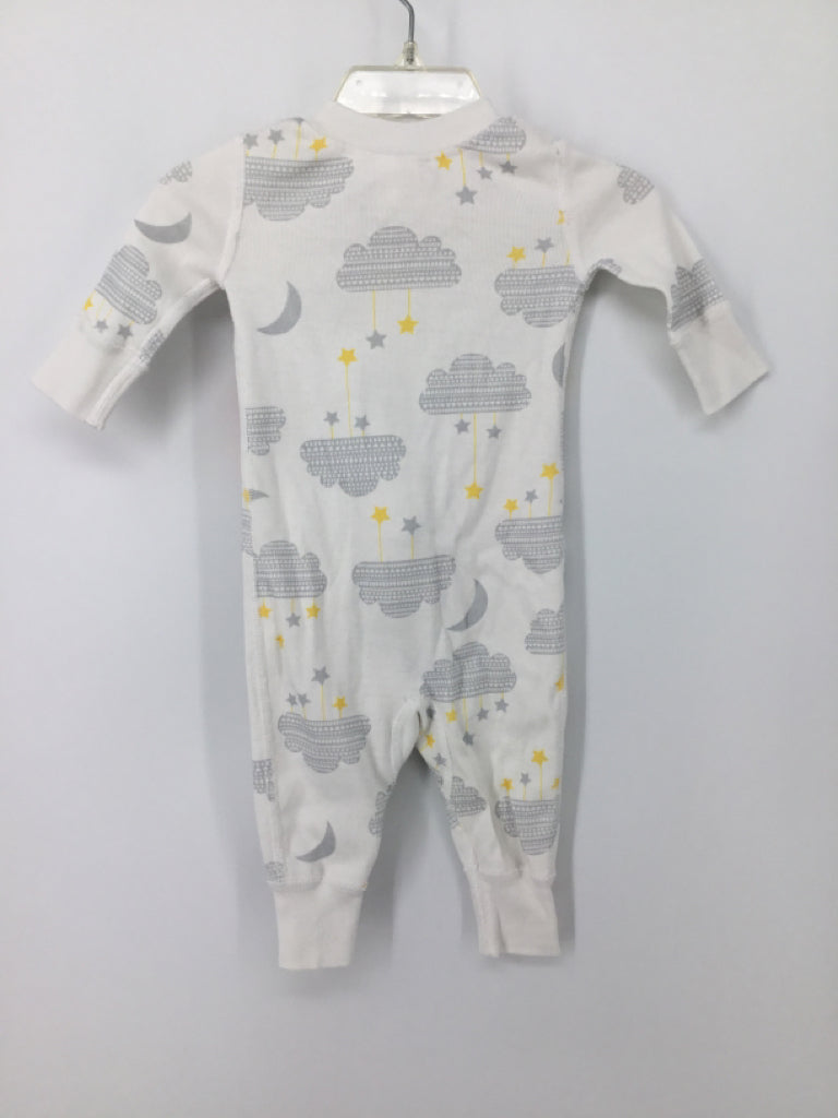 Hanna Andersson Child Size 0-3 Months White Print Pajamas - boys