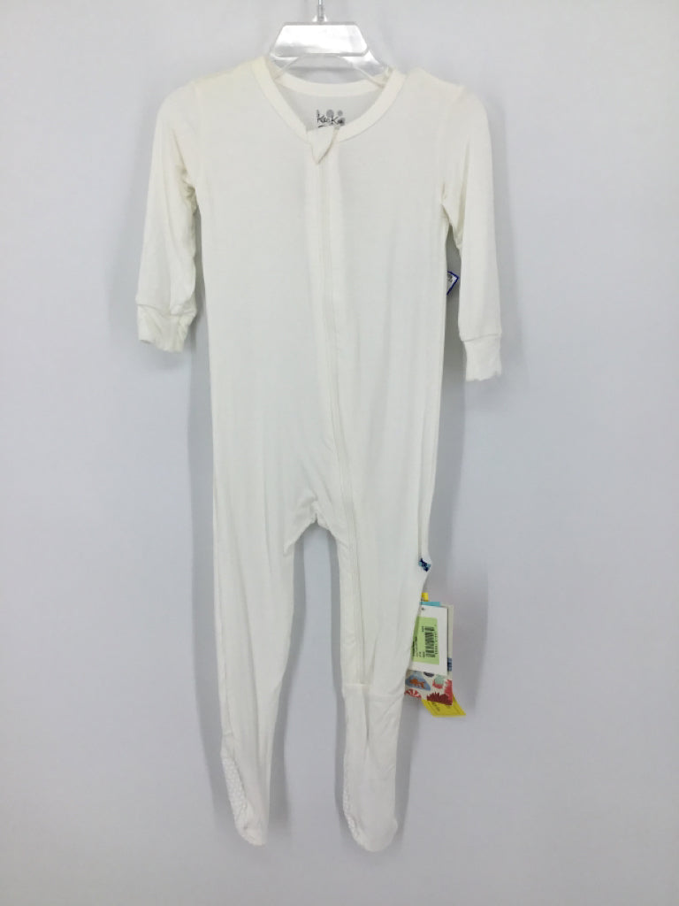 Kickee Pants Child Size 18-24 Months White Sleepers