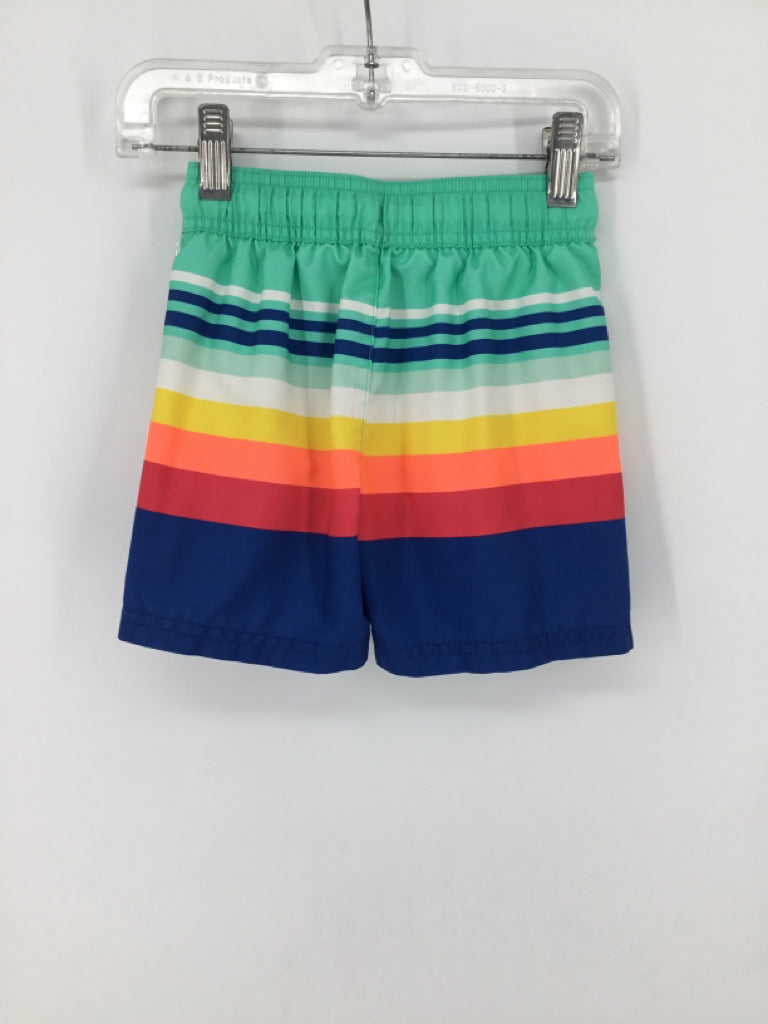 Cat & Jack Child Size 2 Multi-Color Stripe Swimwear - boys