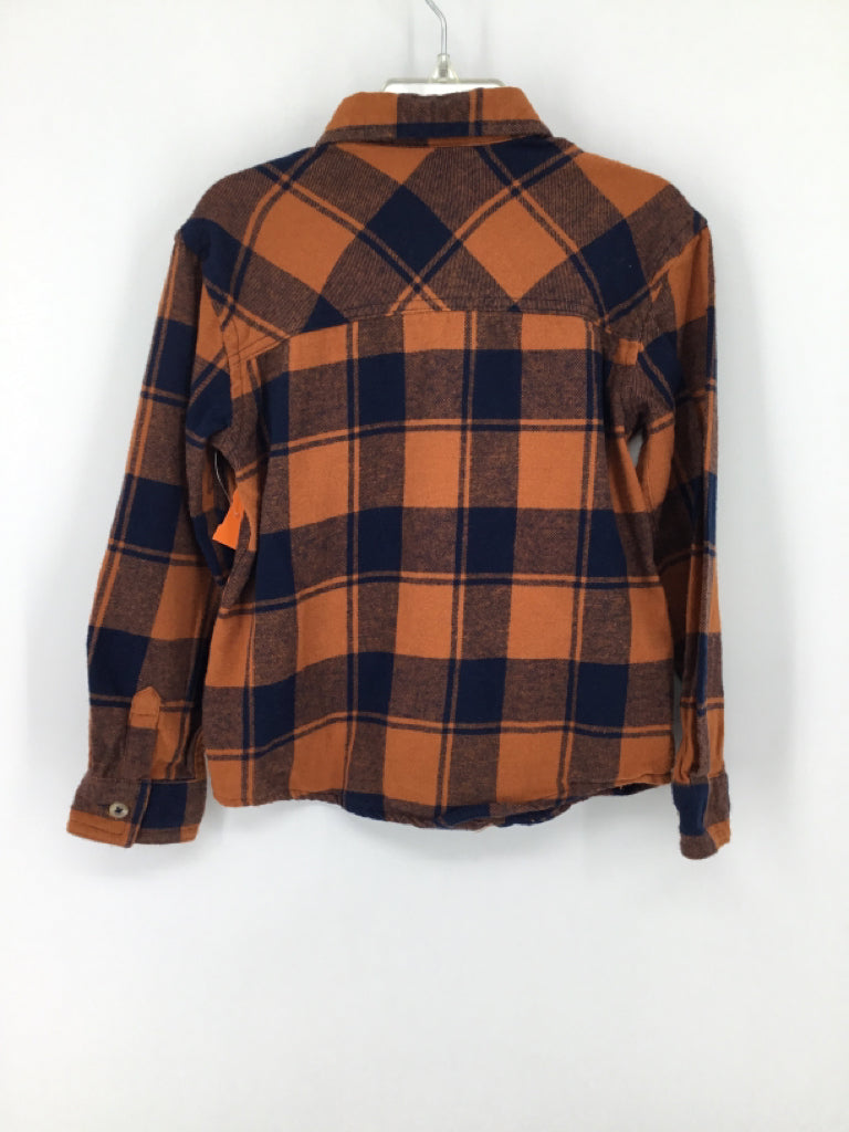 jumping beans Child Size 5 Orange Plaid Shirt - boys