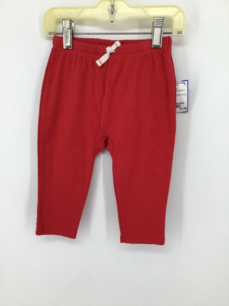 jumping beans Child Size 12 Months Red Solid Pants - boys