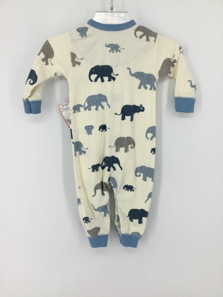 Little Blue House Child Size 3-6 Months Blue Print Pajamas - boys