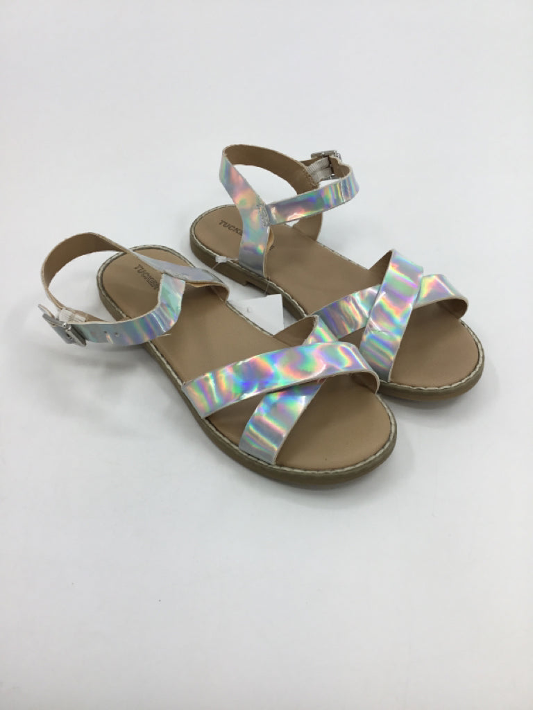 Tucker + Tate Child Size 2 Youth Silver Sandals/Flip Flops