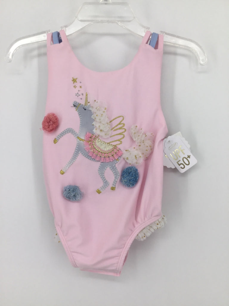 Mudpie Child Size 9-12 Months Pink Swimwear - girls