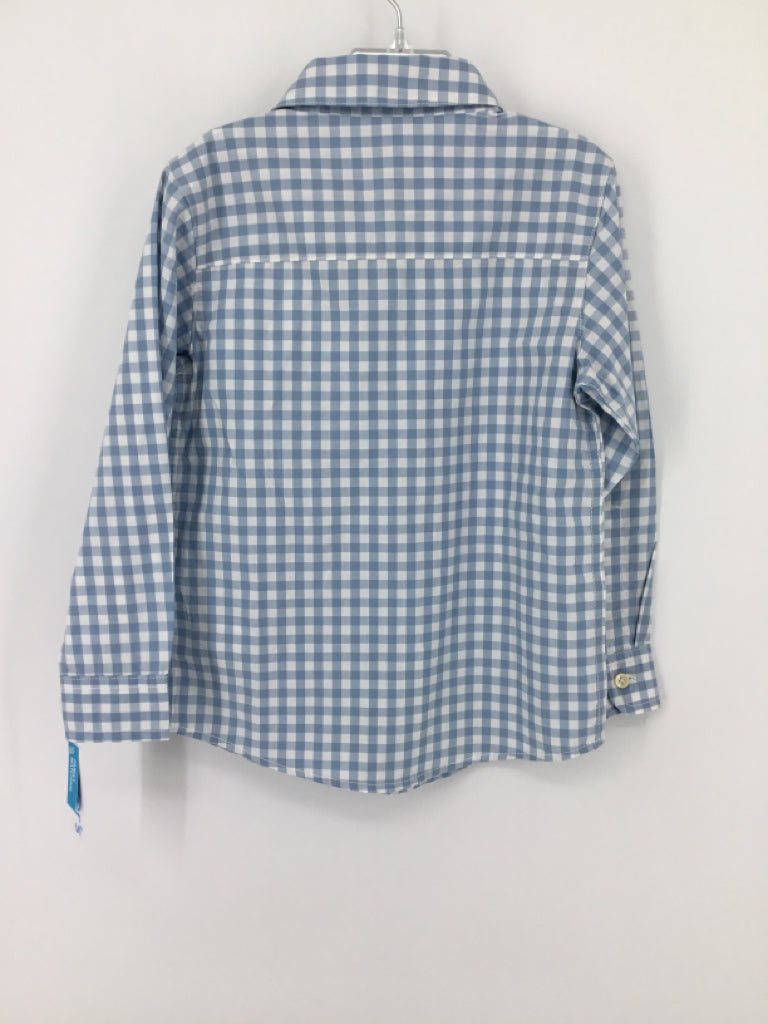 Carter's Child Size 6 Blue Gingham Shirt - boys