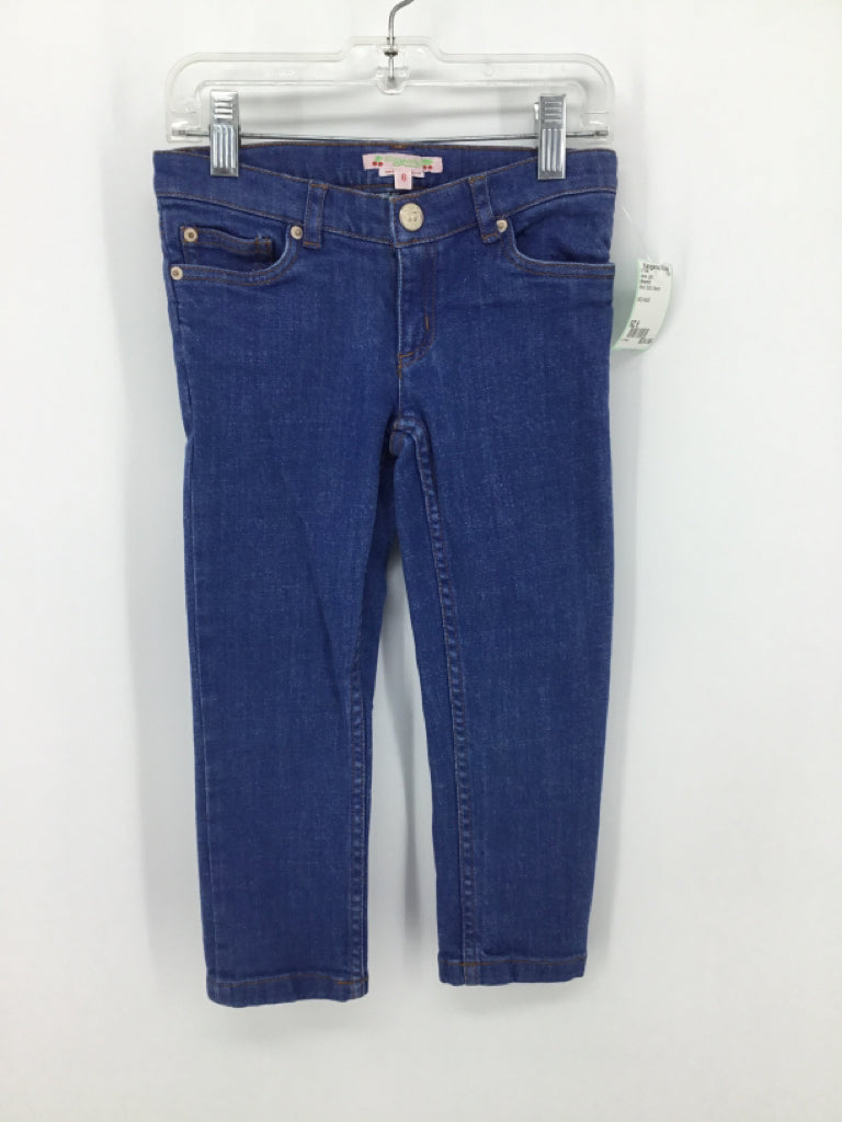 Bonpoint Child Size 6 Blue Jeans - girls