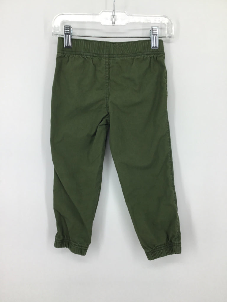 Carter's Child Size 3 Green Solid Pants - boys