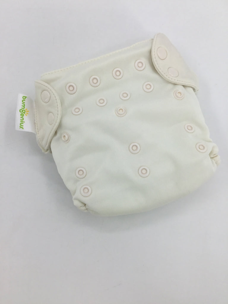 Bum Genius Child Size One Size Cream Solid Free Time Cloth Diaper