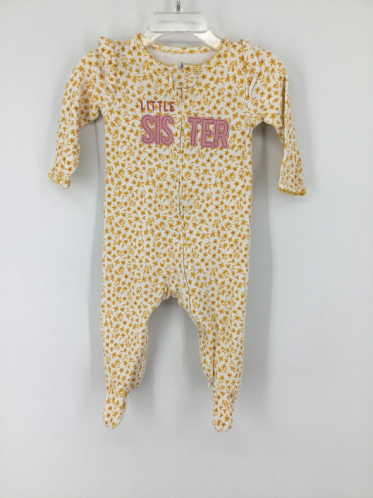 Just One You Made by Carters Child Size 9 Months Yellow Sleepers