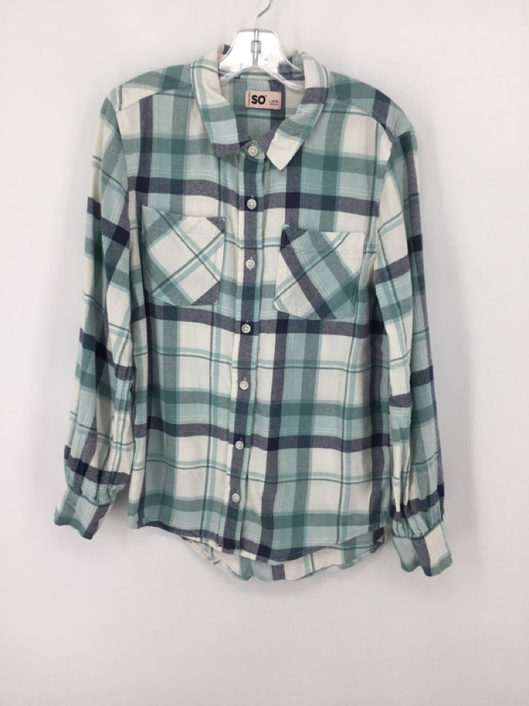 So Child Size 10 Green Shirt - girls