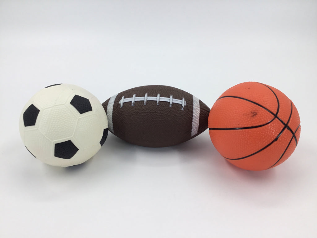 Sert of 3 Mini Sports Balls