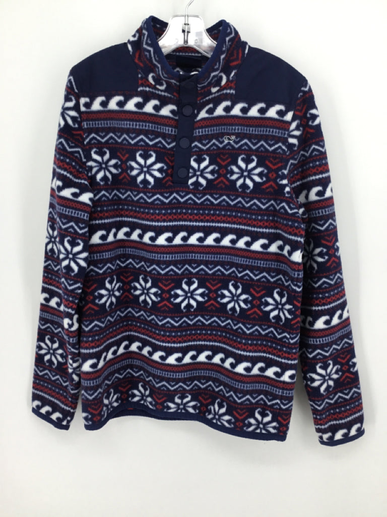 vineyard vines Child Size 14 Navy Print Sweatshirt - boys