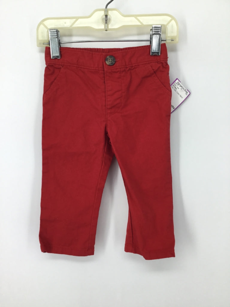 Old Navy Child Size 6-12 Months Red Solid Pants - boys