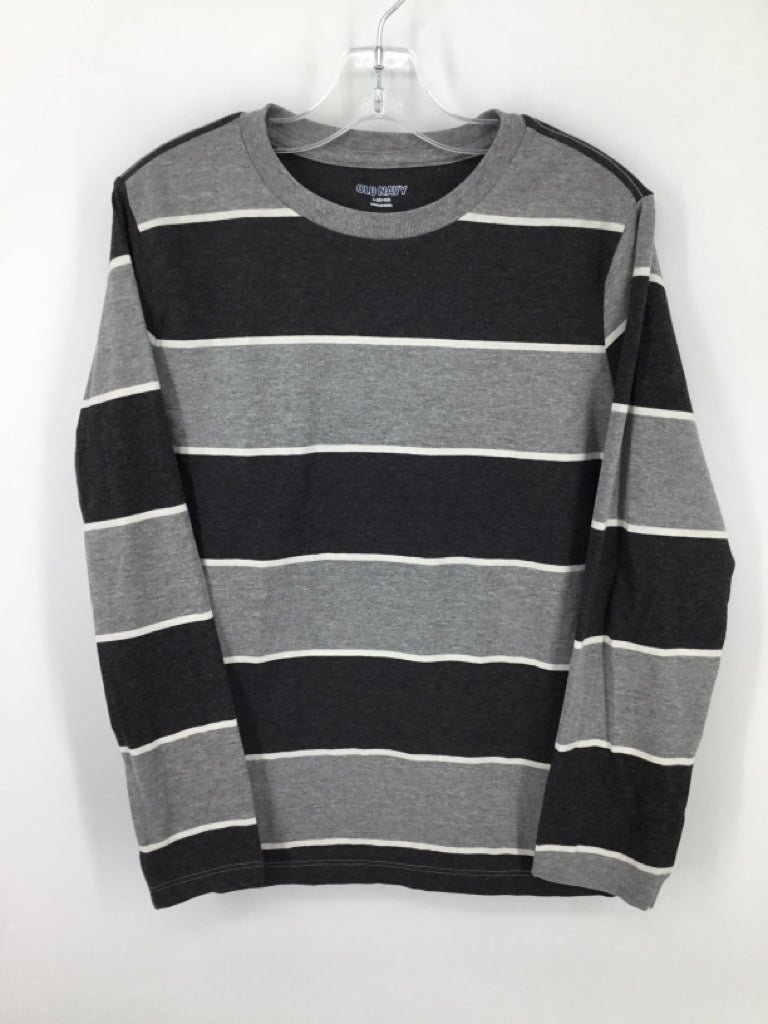 Old Navy Child Size 10 Gray Stripe T-shirt - boys