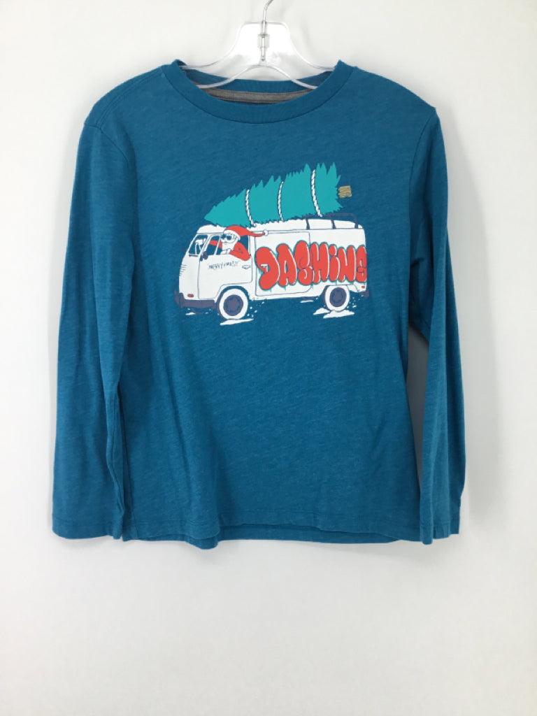 Old Navy Child Size 8 Blue Christmas T-Shirt