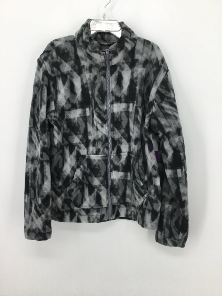 Eddie Bauer Child Size 7 Gray Print Jacket - boys