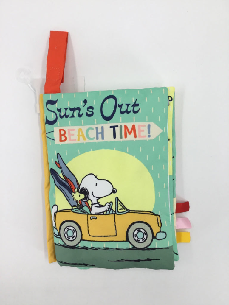 Peanuts Snoopy Sun's Out Beachtime Soft Crinkle Book