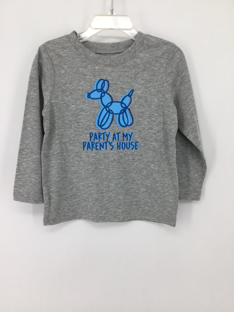 okie dokie Child Size 24 Months Gray screen printed T-shirt - boys