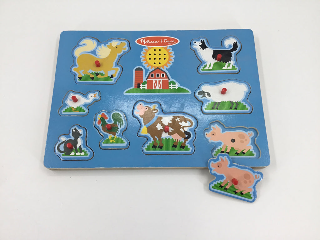 Melissa & Doug Farm Animals Sound Puzzle