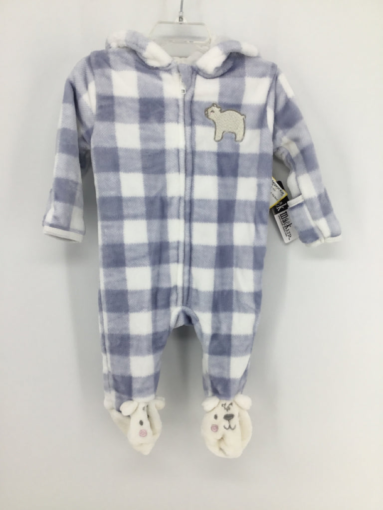 Mick Mack Child Size 3-6 Months Blue Gingham Outerwear - boys