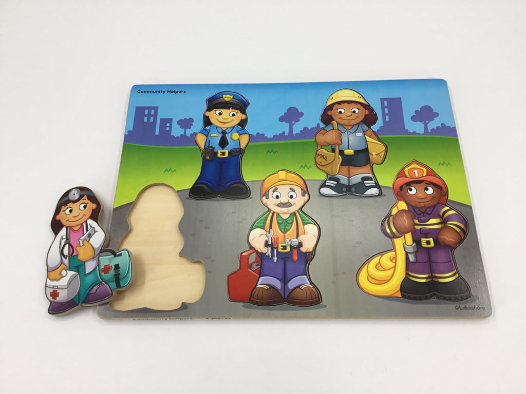 Lakeshore Community Helpers Wooden Puzzle