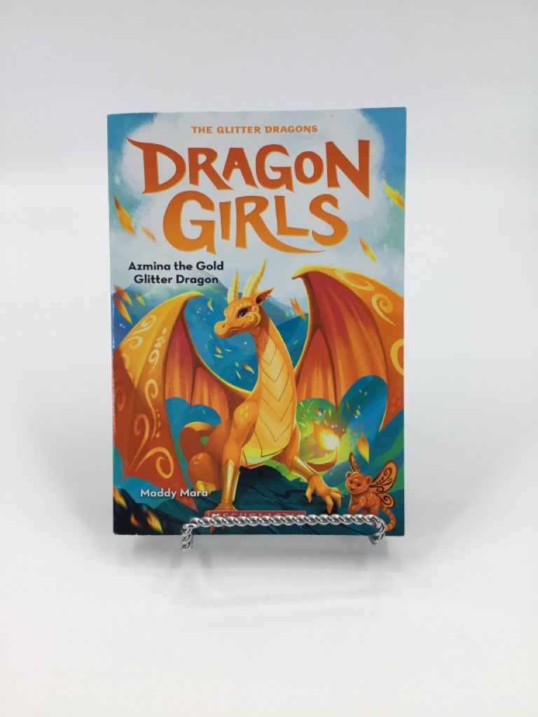 Dragon Girls: Azmina the Gold Glitter Dragon Paperback Book