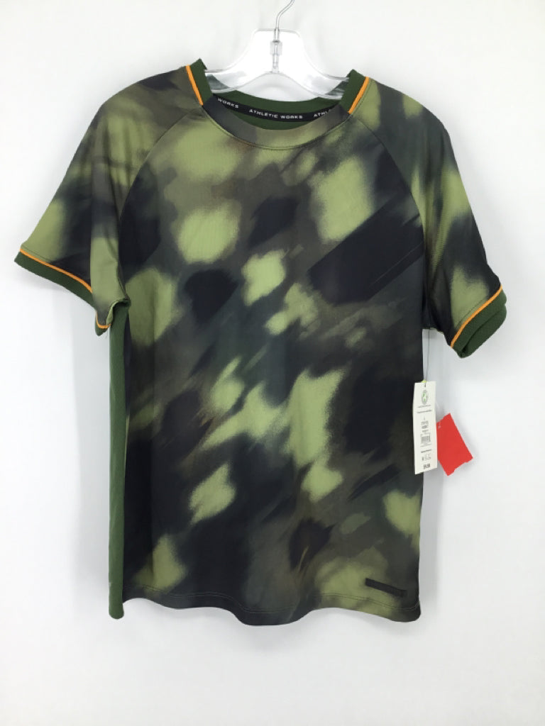 Athletic Works Child Size 10 Green Print T-shirt - boys