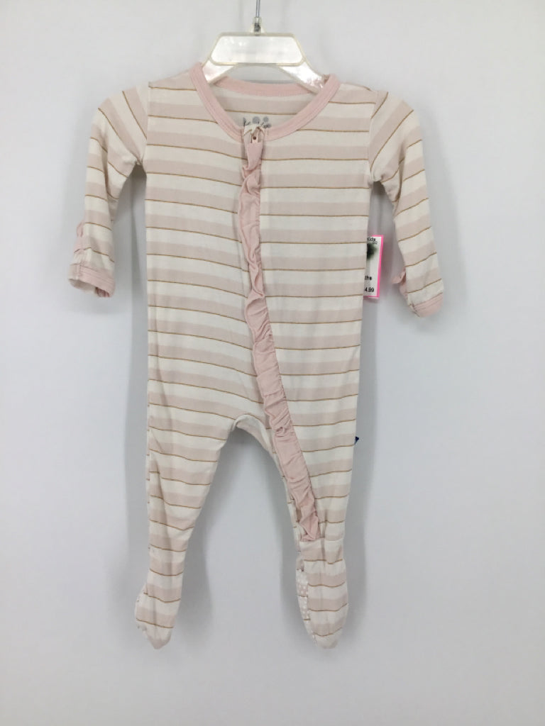 Kickee Pants Child Size 3-6 Months Pink Sleepers